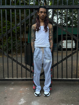 Synth Hazard Joggers Grey