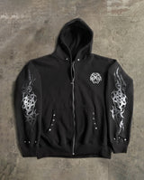 Eclipse Black Fur Zip Hoodie