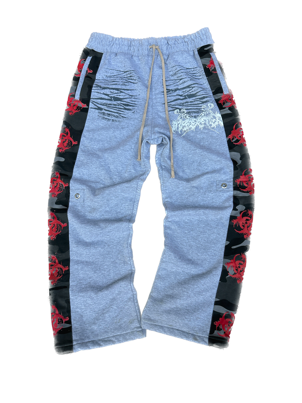 Synth Hazard Joggers Grey