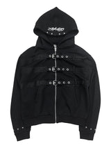 BLACK “ASYLUM” HOODIE