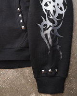 Eclipse Black Fur Zip Hoodie